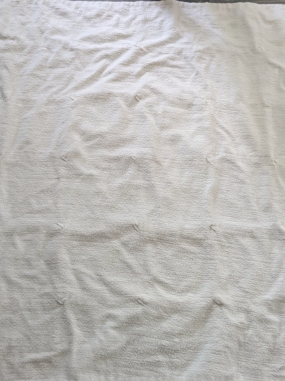 Red & White Patchwork Homemade Baby Quilt